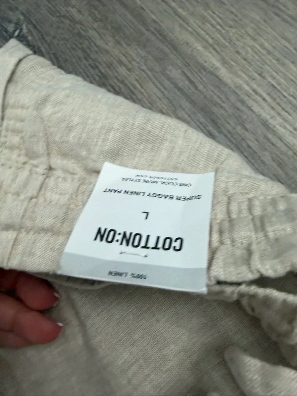 Cotton On NWT Super Baggy Linen Pants